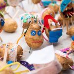 Kids potato sculptures at the Thorpdale Potato Festival