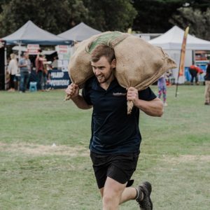 Competitor in the gruelling Spud Run